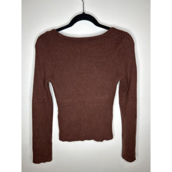 Abercrombie and fitch soft collection brown long sleeve shirt size small - Picture 3 of 3